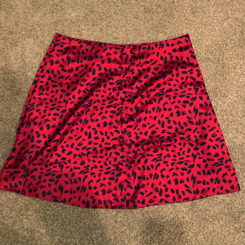 Red cheetah skirt❌❌